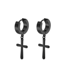 Punk Stainless Steel Stud Earrings Edgy Vintage Hip-Hop Jewelry Punk Stainless Steel Stud Earrings Edgy Vintage Hip-Hop Jewelry