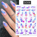Purple Smoke Marble Nail Stickers Golden Wave Trendy Manicure Purple Smoke Marble Nail Stickers Golden Wave Trendy Manicure