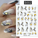 Purple Smoke Marble Nail Stickers Golden Wave Trendy Manicure Purple Smoke Marble Nail Stickers Golden Wave Trendy Manicure
