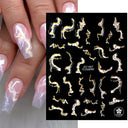 Purple Smoke Marble Nail Stickers Golden Wave Trendy Manicure Purple Smoke Marble Nail Stickers Golden Wave Trendy Manicure