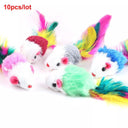 Rabbit Fur Feather Rainbow Ball Cat Toy Interactive Fun Rabbit Fur Feather Rainbow Ball Cat Toy Interactive Fun