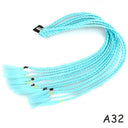 Rainbow Braided Ponytail Hair Extension Colorful Pigtail Fun Rainbow Braided Ponytail Hair Extension Colorful Pigtail Fun