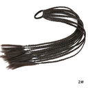 Rainbow Braided Ponytail Hair Extension Colorful Pigtail Fun Rainbow Braided Ponytail Hair Extension Colorful Pigtail Fun