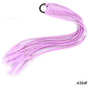 Rainbow Braided Ponytail Hair Extension Colorful Pigtail Fun Rainbow Braided Ponytail Hair Extension Colorful Pigtail Fun