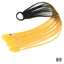 Rainbow Braided Ponytail Hair Extension Colorful Pigtail Fun Rainbow Braided Ponytail Hair Extension Colorful Pigtail Fun