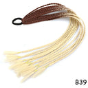 Rainbow Braided Ponytail Hair Extension Colorful Pigtail Fun Rainbow Braided Ponytail Hair Extension Colorful Pigtail Fun