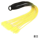 Rainbow Braided Ponytail Hair Extension Colorful Pigtail Fun Rainbow Braided Ponytail Hair Extension Colorful Pigtail Fun