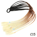 Rainbow Braided Ponytail Hair Extension Colorful Pigtail Fun Rainbow Braided Ponytail Hair Extension Colorful Pigtail Fun