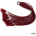 Rainbow Braided Ponytail Hair Extension Colorful Pigtail Fun Rainbow Braided Ponytail Hair Extension Colorful Pigtail Fun