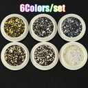 Rainbow Neon Chameleon Nail Art Glitter Set Aurora Shine Rainbow Neon Chameleon Nail Art Glitter Set Aurora Shine