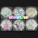 Rainbow Neon Chameleon Nail Art Glitter Set Aurora Shine Rainbow Neon Chameleon Nail Art Glitter Set Aurora Shine