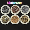 Rainbow Neon Chameleon Nail Art Glitter Set Aurora Shine Rainbow Neon Chameleon Nail Art Glitter Set Aurora Shine