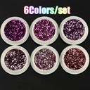 Rainbow Neon Chameleon Nail Art Glitter Set Aurora Shine Rainbow Neon Chameleon Nail Art Glitter Set Aurora Shine