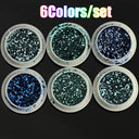 Rainbow Neon Chameleon Nail Art Glitter Set Aurora Shine Rainbow Neon Chameleon Nail Art Glitter Set Aurora Shine