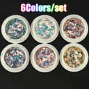 Rainbow Neon Chameleon Nail Art Glitter Set Aurora Shine Rainbow Neon Chameleon Nail Art Glitter Set Aurora Shine