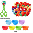 Rainbow Pompoms Sorting Cup Montessori Preschool Learning Toys Rainbow Pompoms Sorting Cup Montessori Preschool Learning Toys