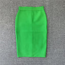Rayon Bandage Pencil Skirt Elegant Celebrity Party Wear Rayon Bandage Pencil Skirt Elegant Celebrity Party Wear