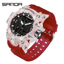 SANDA Men Sports Watch Military Design Upgrade Dual Display SANDA Men Sports Watch Military Design Upgrade Dual Display