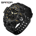 Sanda Men Sports Watch Military Design Upgrade Dual Display Sanda Men Sports Watch Military Design Upgrade Dual Display