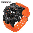 SANDA Men Sports Watch Military Design Upgrade Dual Display SANDA Men Sports Watch Military Design Upgrade Dual Display