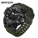 Sanda Men Sports Watch Military Design Upgrade Dual Display Sanda Men Sports Watch Military Design Upgrade Dual Display