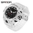 Sanda Men Sports Watch Military Design Upgrade Dual Display Sanda Men Sports Watch Military Design Upgrade Dual Display