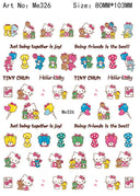 Sanrio Cute Cartoon Nail Stickers Set Anime Inspired Art Sanrio Cute Cartoon Nail Stickers Set Anime Inspired Art