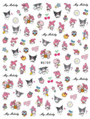 Sanrio Cute Cartoon Nail Stickers Set Anime Inspired Art Sanrio Cute Cartoon Nail Stickers Set Anime Inspired Art