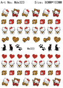 Sanrio Cute Cartoon Nail Stickers Set Anime Inspired Art Sanrio Cute Cartoon Nail Stickers Set Anime Inspired Art