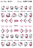 Sanrio Cute Cartoon Nail Stickers Set Anime Inspired Art Sanrio Cute Cartoon Nail Stickers Set Anime Inspired Art