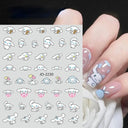 Sanrio Cute Cartoon Nail Stickers Set Anime Inspired Art Sanrio Cute Cartoon Nail Stickers Set Anime Inspired Art