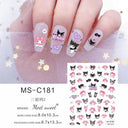Sanrio Cute Cartoon Nail Stickers Set Anime Inspired Art Sanrio Cute Cartoon Nail Stickers Set Anime Inspired Art