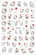 Sanrio Cute Cartoon Nail Stickers Set Anime Inspired Art Sanrio Cute Cartoon Nail Stickers Set Anime Inspired Art