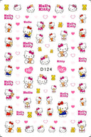 Sanrio Cute Cartoon Nail Stickers Set Anime Inspired Art Sanrio Cute Cartoon Nail Stickers Set Anime Inspired Art