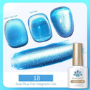 Sea Blue Cat Magnetic Gel Polish with Glitter Snowlight Sea Blue Cat Magnetic Gel Polish with Glitter Snowlight