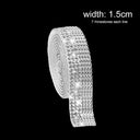 Crystal Rhinestone Ribbon Sticker Set for DIY Craft Decor Crystal Rhinestone Ribbon Sticker Set for DIY Craft Decor