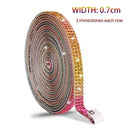 Crystal Rhinestone Ribbon Sticker Set for DIY Craft Decor Crystal Rhinestone Ribbon Sticker Set for DIY Craft Decor