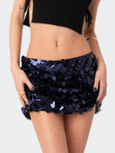 Sequined Mini Skirt for Women Shimmering Carnival Attire Sequined Mini Skirt for Women Shimmering Carnival Attire