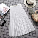 Sexy Mesh Lace Korean High Waist Beach Midi Skirt Chic Sexy Mesh Lace Korean High Waist Beach Midi Skirt Chic