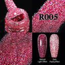 Shiny Pink Red Gel Nail Polish Reflective Long-Lasting Glamour Shiny Pink Red Gel Nail Polish Reflective Long-Lasting Glamour
