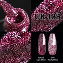 Shiny Pink Red Gel Nail Polish Reflective Long-Lasting Glamour Shiny Pink Red Gel Nail Polish Reflective Long-Lasting Glamour