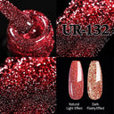 Shiny Pink Red Gel Nail Polish Reflective Long-Lasting Glamour Shiny Pink Red Gel Nail Polish Reflective Long-Lasting Glamour