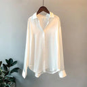 Silk Vintage Blouse Sophisticated Sheer Top for Women Silk Vintage Blouse Sophisticated Sheer Top for Women