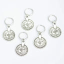 Silver Hair Rings Set for Braids Dreadlocks Extensions Silver Hair Rings Set for Braids Dreadlocks Extensions