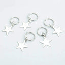 Silver Hair Rings Set for Braids Dreadlocks Extensions Silver Hair Rings Set for Braids Dreadlocks Extensions