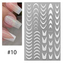 Silver Tribal 3D Nail Art Sticker Set Enhance Your Style Silver Tribal 3D Nail Art Sticker Set Enhance Your Style