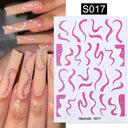 Silver Tribal 3D Nail Art Sticker Set Enhance Your Style Silver Tribal 3D Nail Art Sticker Set Enhance Your Style