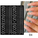Silver Tribal 3D Nail Art Sticker Set Enhance Your Style Silver Tribal 3D Nail Art Sticker Set Enhance Your Style