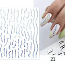Silver Tribal 3D Nail Art Sticker Set Enhance Your Style Silver Tribal 3D Nail Art Sticker Set Enhance Your Style