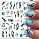Silver Tribal 3D Nail Art Sticker Set Enhance Your Style Silver Tribal 3D Nail Art Sticker Set Enhance Your Style